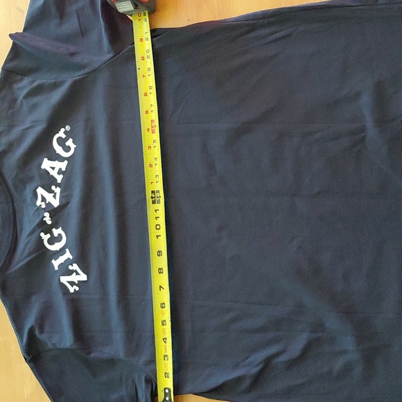 Nwt Zig Zag Graphic Black T-Shirt Mens L - Picture 5 of 7